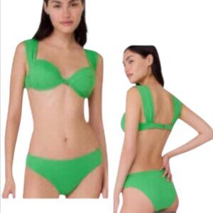 Kate Spade Bikini Green Underwire bra NWT Size SP